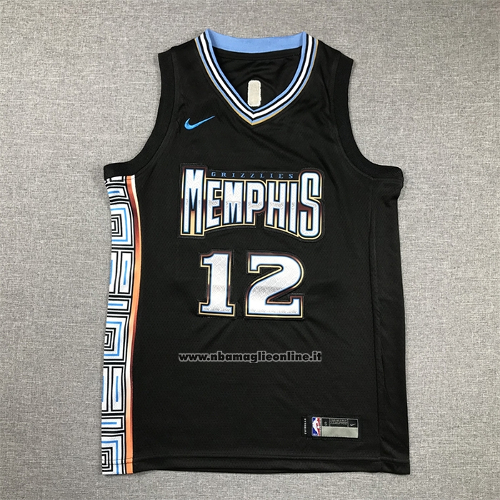 Maglia Bambino Memphis Grizzlies Ja Morant #12 Citta 2022-23 Nero
